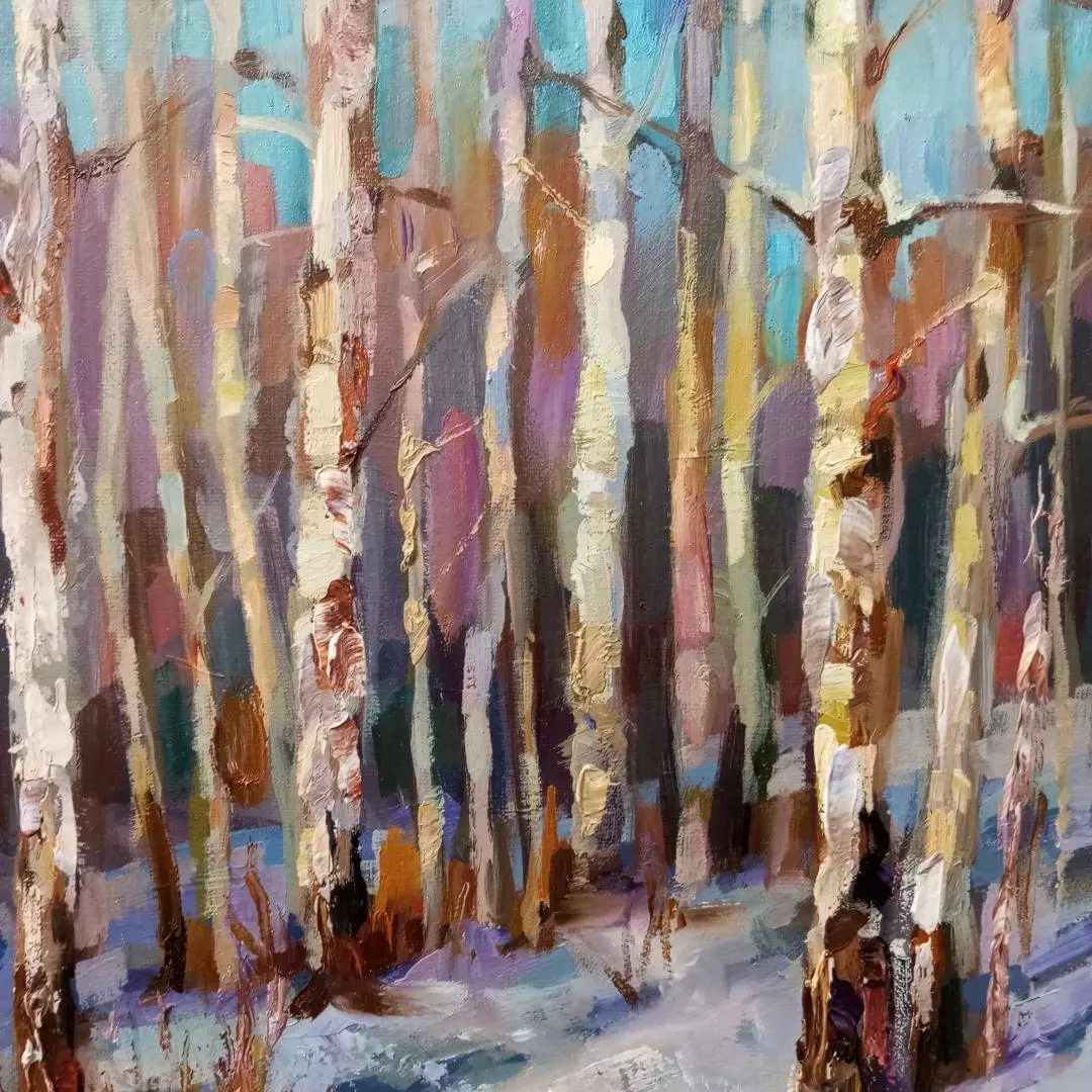 Картина. Никколова И.А. Ясный день. Холст, масло. 40х30 см. Авторская живопись.