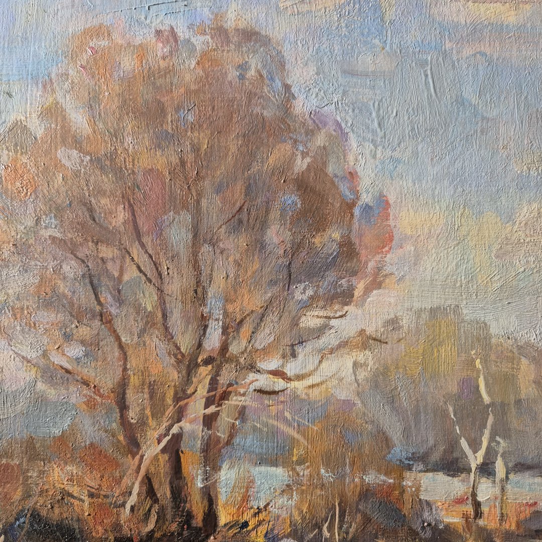 Картина. Александр Поплавский. Весна поёт. Холст, масло. 53х47 см. Авторская живопись.