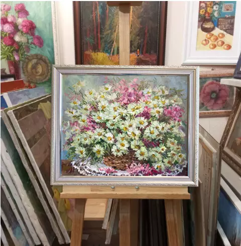 Картина. Никколова И.А. Летнее кружево. Холст, масло. 40х50 см. Авторская живопись.