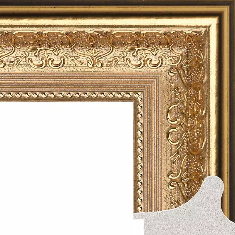 Рама багетная 40x60 для картин и зеркал - 6,5 см, классическая, пластиковая, с креплением, без стекла, М-30-1