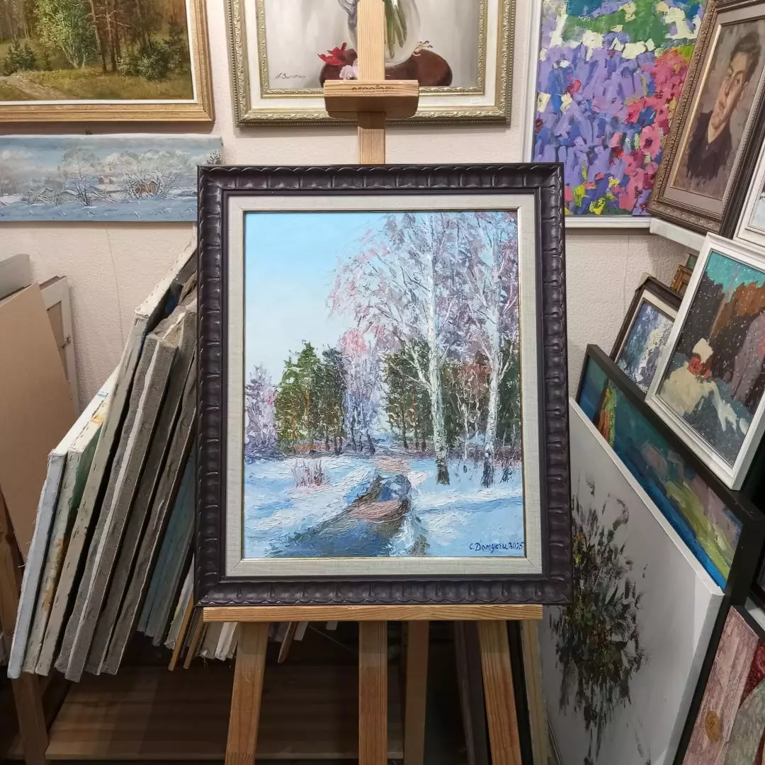 Картина. Стефан Домусчи.Этюд 2025г. Холст, картон, масло. 50х40 см. Авторская живопись.