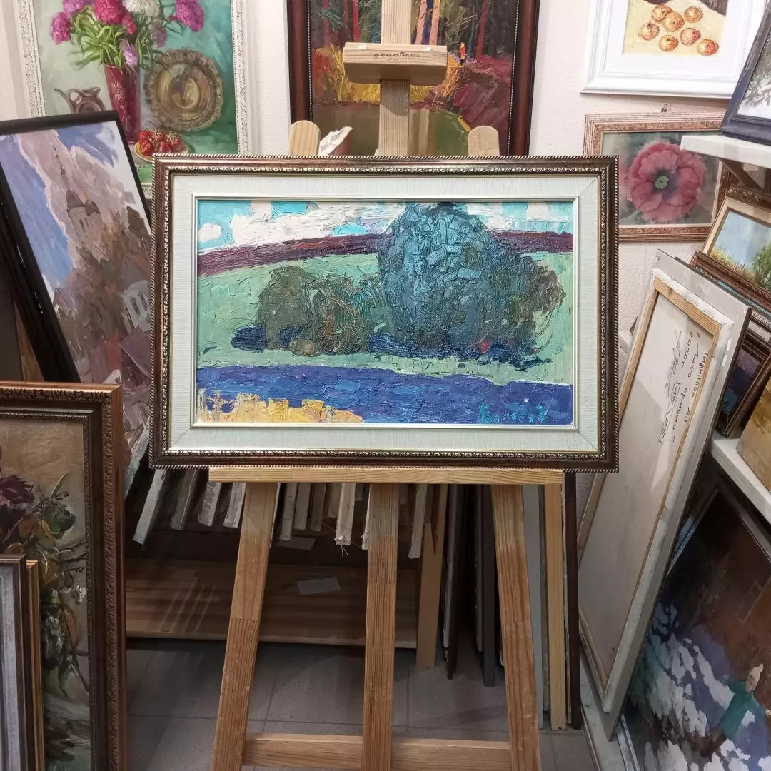 Картина. Юрий Болотов. Ясный день. Холст, масло. 30х50 см. Авторская живопись