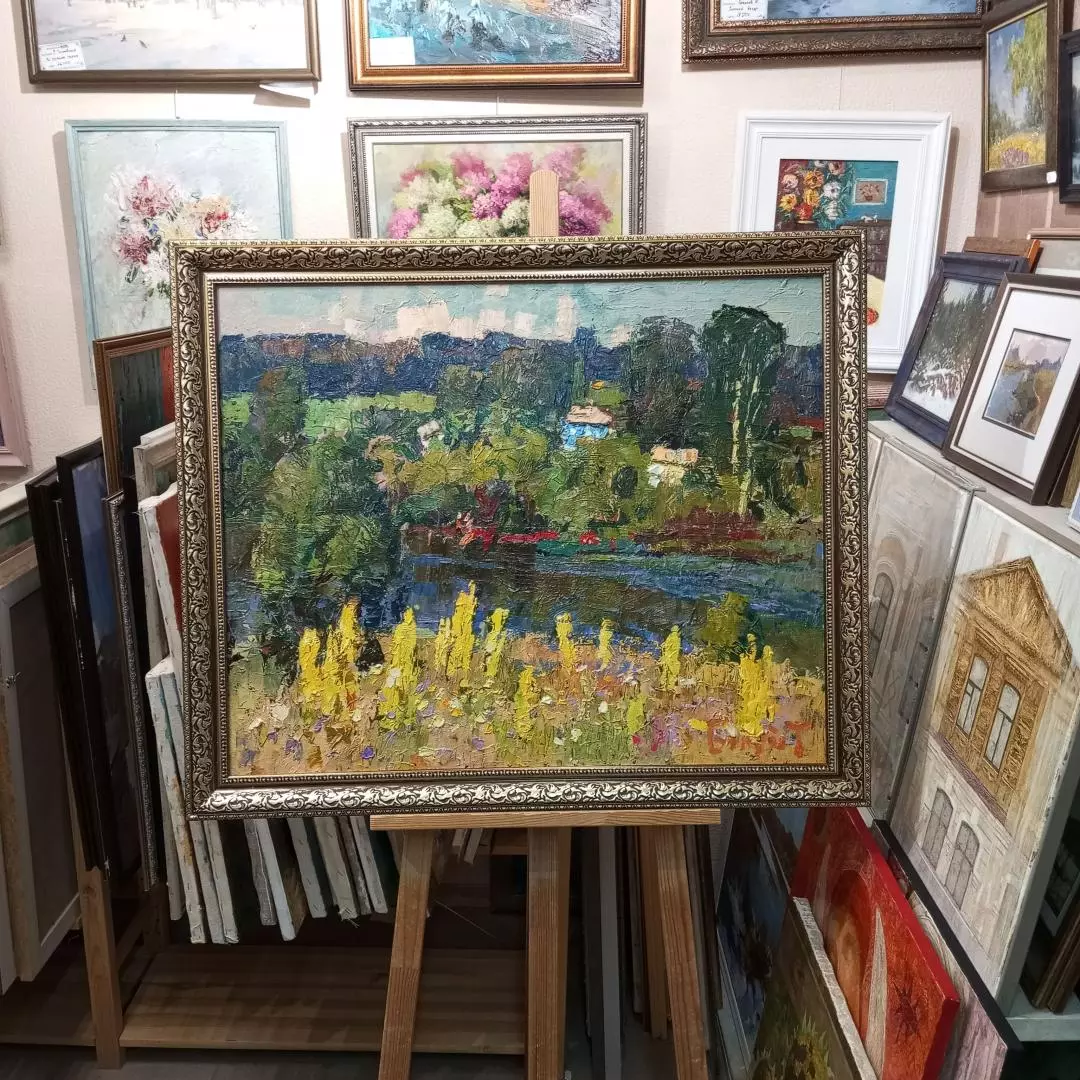 Картина. Юрий Болотов. Земля в цвету. Холст, масло. 65х80 см. Авторская живопись.