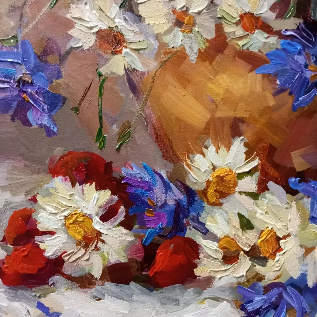 Картина. Никколова И.А. Июнь. Холст, масло. 50х40 см. Авторская живопись.
