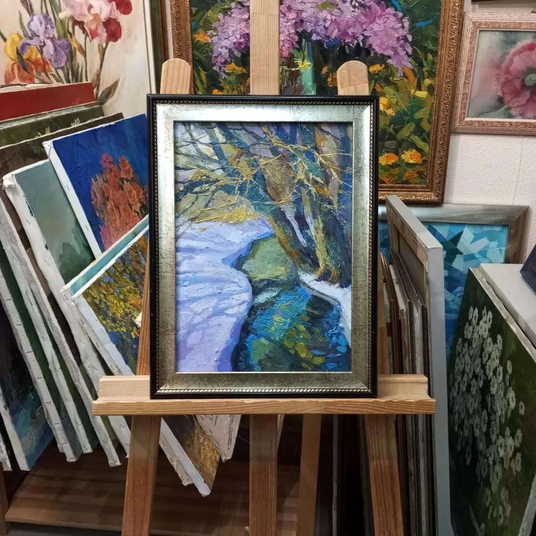 Картина. Светлана Володина Серебрянка, картон, масло, 35х25 см. Авторская живопись.