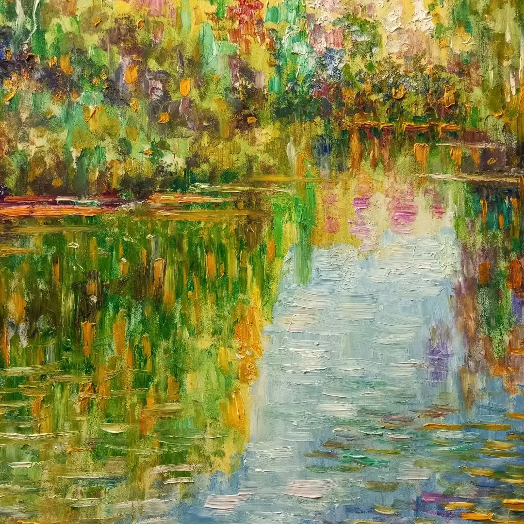 Картина. Сулеков Юрий И снова осень, оргалит, масло, 60х61см. Авторская живопись.