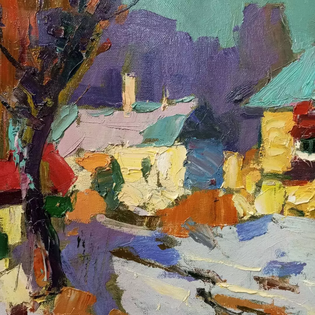 Картина. Юрий Болотов. Солнечное утро. Холст, масло. 35х50 см.. Авторская живопись
