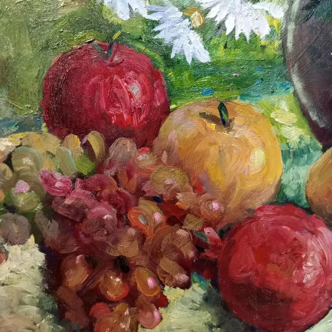 Картина. Ольга Пономарева Июнь, картон, масло, 40х50. Авторская живопись.