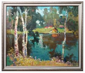 Картина. Александр Филиппов. Уютное местечко. Холст, масло. 50х60 см. Авторская живопись.