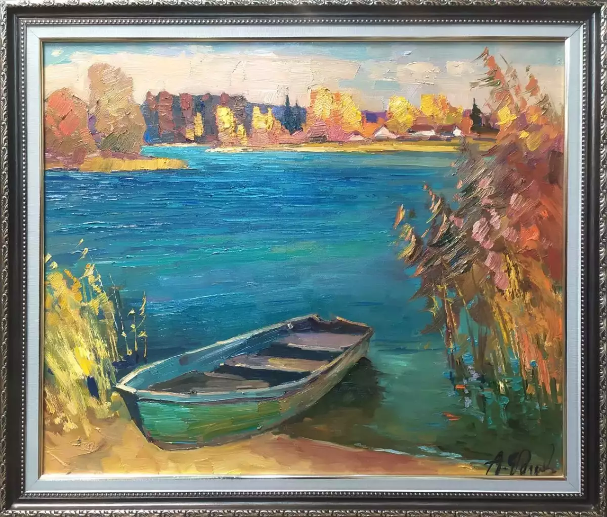 Картина. Александр Филиппов На озере Селигер, холст, масло, 50х60 см. Авторская живопись.