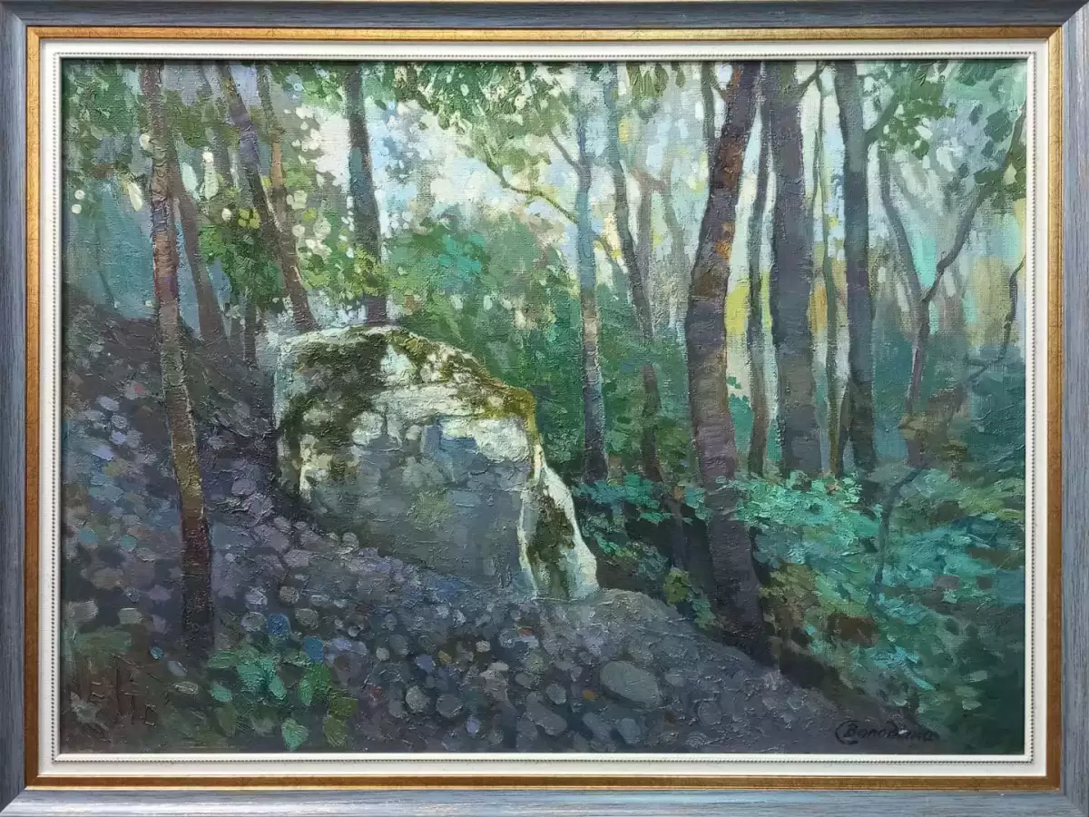 Картина. Светлана Володина Адыгея, Белый камень холст, масло, 50х70 см. Авторская живопись.