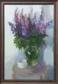 Картина. Анастасия Голубцова. Люпины. Холст, масло. 60х40 см. Авторская живопись.