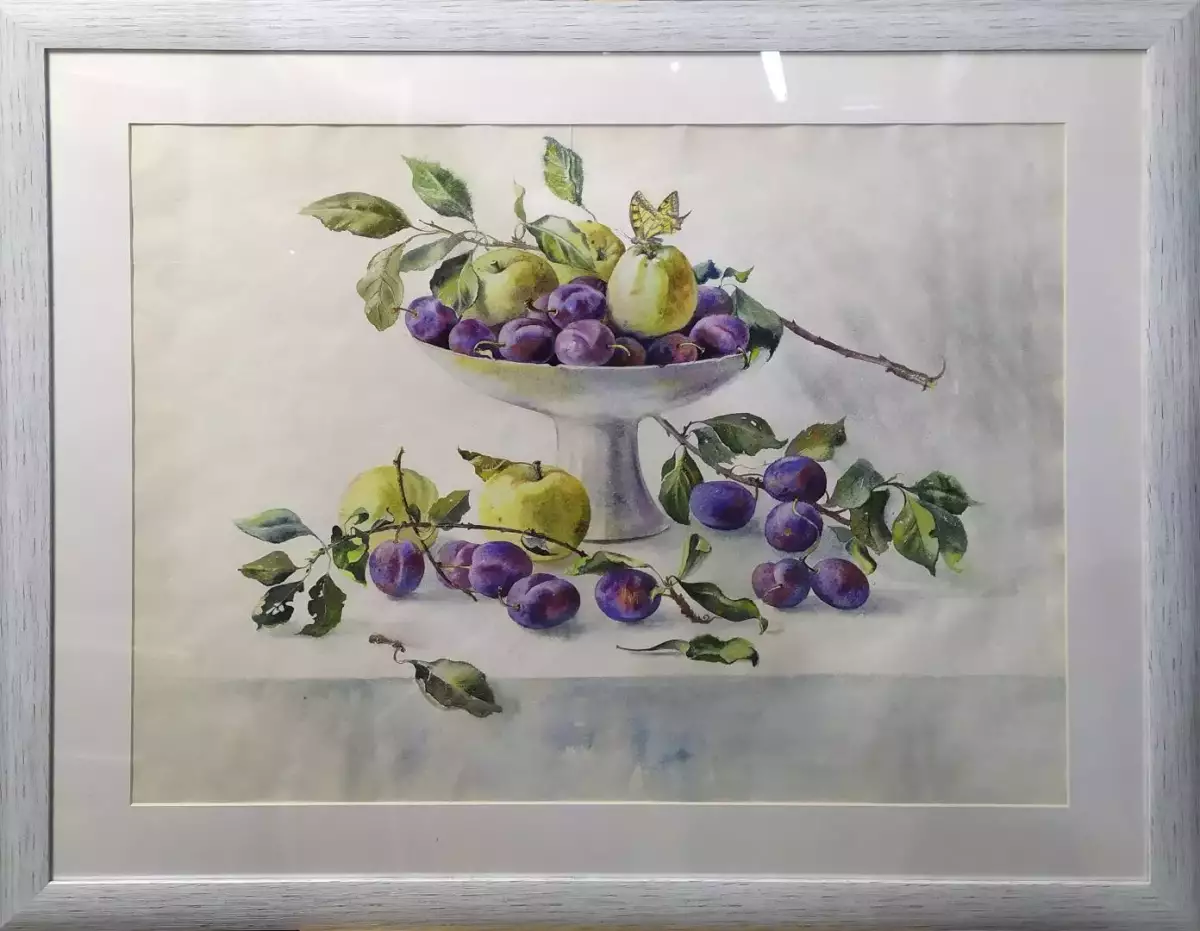 Картина. Людмила Петренко Слива, бумага, акварель, 54х68 см. Авторская живопись.