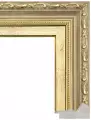 Рама багетная 70x100 для картин и зеркал, золотая - 5,8 см, классическая, пластиковая, с креплением, 59-14