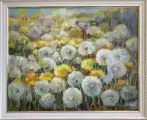 Картина. Никколова И.А. Одуванчиковое утро. Холст, масло. 40х50 см. Авторская живопись.