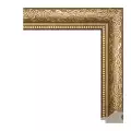 Рама багетная 40x50 для картин, золотая - 2,9 см, классическая, пластиковая, с креплением, 708-15