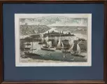 Картина. Василий Лосев Морским судам быть, бумага, офорт, акварель 32х48 см. Авторская живопись.