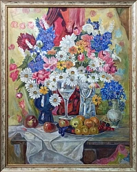 Картина. Владимир Фефелов. Цветы. Холст, масло. 60х80 см. Авторская живопись.