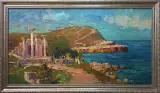 Картина. Александр Филиппов. На берегу Херсонеса. Холст, масло. 45х85 см. Авторская живопись.