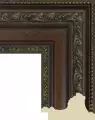 Рама багетная 60x70 для картин и зеркал, коричневая - 8,5 см, классическая, пластиковая, с креплением, 844-950