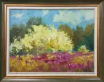 Картина. Александр Филиппов Цветущая акация холст, масло, 30х40 см. Авторская живопись.