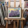Картина. Юрий Болотов. Таинственный вечер. Холст, масло. 20х25 см. Авторская живопись
