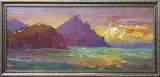 Картина. Александр Филиппов. Яркое утро Курортное Крым. Холст, масло. 30х70 см. Авторская живопись.