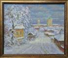 Картина. Виктор Бойченко. Старый Воронеж. Холст, картон, масло. 50х60см. Авторская живопись.