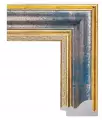Рама багетная 40x50 для картин и зеркал - 5,6 см, классическая, пластиковая, с креплением, М-10-1