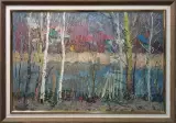 Картина. Юрий Болотов Затаённое дыхание весны, холст, масло, 40х60. Авторская живопись