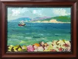 Картина. Александр Филиппов Куда-то спешит, холст, масло, 35х50 см. Авторская живопись.