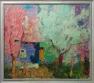 Картина. Юрий Болотов. Майский денек. Холст, масло. 70х80 см. Авторская живопись.