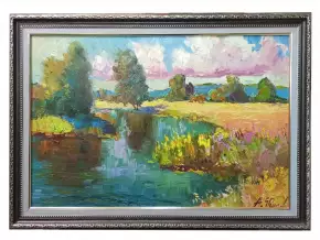 Картина. Александр Филиппов. Эх лето, лето. Холст, масло. 40х60 см. Авторская живопись.