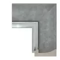 Рама багетная 81x120 для картин и зеркал, серая-серебряная - 8,8 см, классическая, пластиковая, с креплением, 706-22