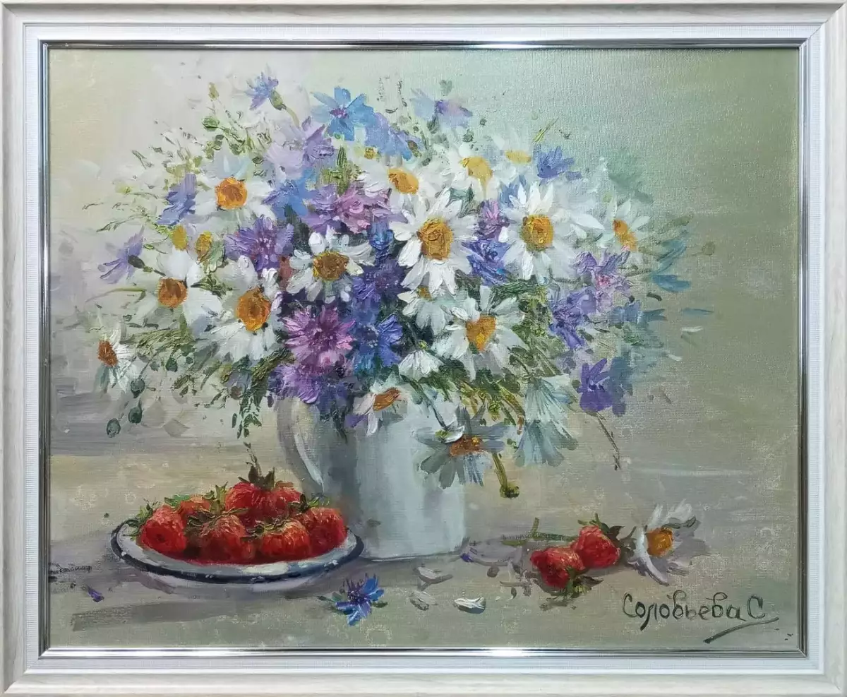 Картина. Светлана Соловьева. Летняя свежесть. Холст, масло. 40х50 см. Авторская живопись.