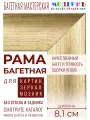 Багетная рама 55x100 для картин и зеркал, ширина - 8,1 см, классическая, пластиковая, с креплением, 142-11