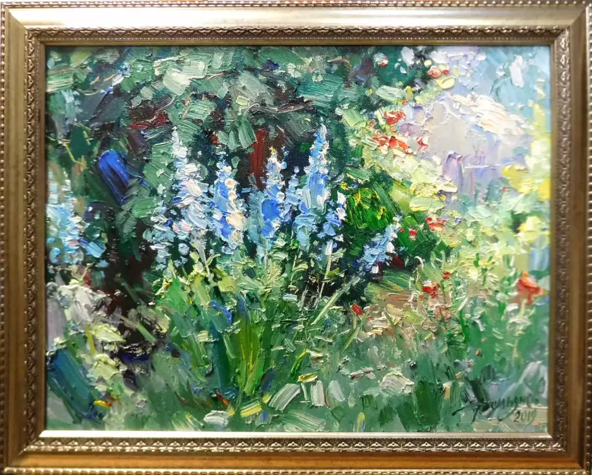 Картина. Юрий Демьянов Этюдик, двп, холст, масло, 35х45 см. Авторская живопись.