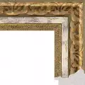 Рама багетная 30x40 для картин и зеркал - 5,4 см, классическая, пластиковая, с креплением, без стекла, М-27-1