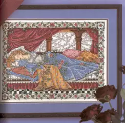 Схема для вышивания Спящая царевна