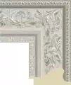 Рама багетная 80x120 для картин и зеркал, серебряная - 9,5 см, классическая, пластиковая, с креплением, 920-610