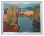 Картина. Юрий Болотов. Осенний денек. Холст, масло. 35х45 см. Авторская живопись