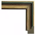 Рама багетная 40x60 для картин и зеркал - 3,7 см, классическая, пластиковая, с креплением, М-14-1