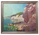 Картина. Александр Филиппов.Утро в Голубой бездне. Холст, масло. 60х70 см. Авторская живопись.