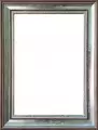 Рама багетная 40x50 для картин, серебряная-коричневая - 3,8 см, классическая, пластиковая, с креплением, 704-28