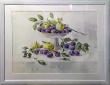 Картина. Людмила Петренко Слива, бумага, акварель, 54х68 см. Авторская живопись.