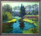Картина. Александр Филиппов Хороший день, холст, масло, 60х70 см. Авторская живопись.