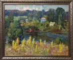 Картина. Юрий Болотов. Земля в цвету. Холст, масло. 65х80 см. Авторская живопись.