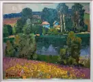 Картина. Юрий Болотов. Земля в цвету. Холст, масло. 70х80см. Авторская живопись