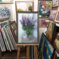 Картина. Анастасия Голубцова. Люпины. Холст, масло. 60х40 см. Авторская живопись.