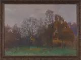 Картина. Евгений Кострюков Есенинская осень, холст, масло, 50х70 см. Авторская живопись.